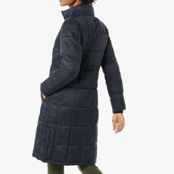Amazon Essentials Lightweight Quilted Longer Length Coat - Black - Picture 2 of 9